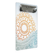 Gedetailleerde abstracte zonsopgang mini klembord (Schuin)