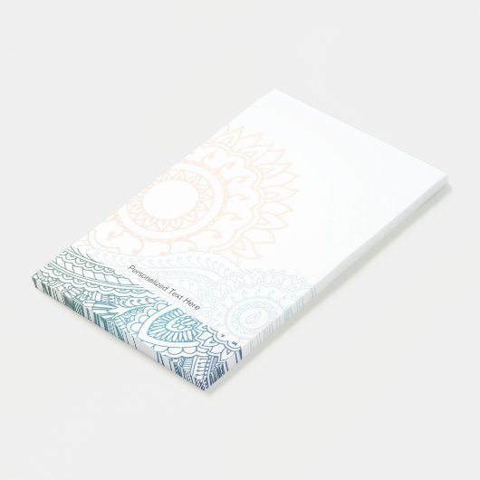 Gedetailleerde abstracte zonsopgang post-it® notes (Schuin)