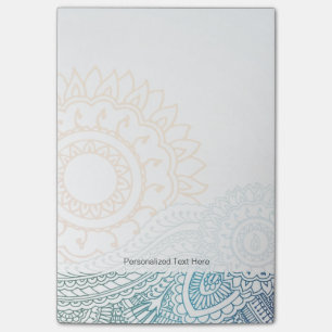 Gedetailleerde abstracte zonsopgang post-it® notes