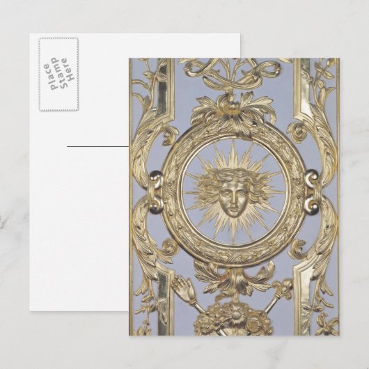 Gedetailleerde afbeelding van panelen briefkaart (Voorkant / Achterkant)