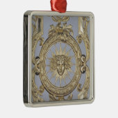 Gedetailleerde afbeelding van panelen metalen ornament (Rechts)