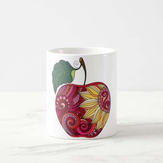 Gedetailleerde Apple Art mok (Center)