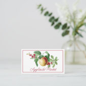 Gedetailleerde Apple en Berry Stem Visitekaartje (Staand voorkant)