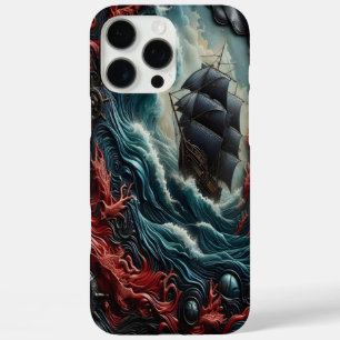 Gedetailleerde artisticiteit van een schip dat doo iPhone 16 pro max hoesje