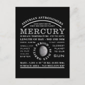 Gedetailleerde astronomie van planetkwik briefkaart (Voorkant)