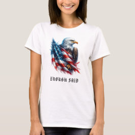 *~* Gedetailleerde Bald Eagle AP16 Amerikaanse Vla T-shirt