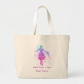 Gedetailleerde balletdanser voor persoonlijk gebru grote tote bag (Voorkant)