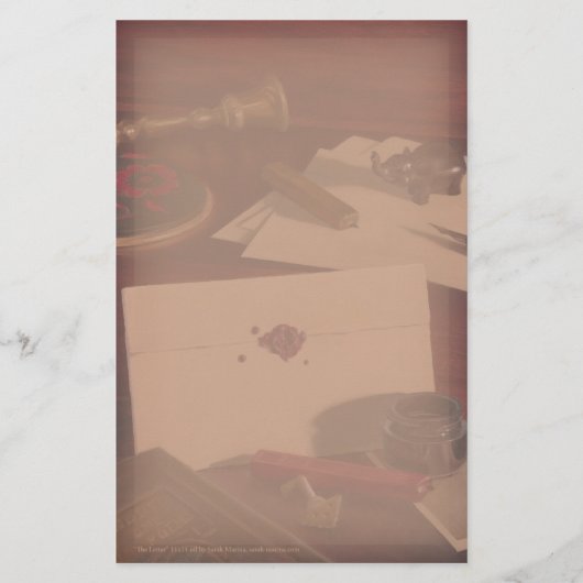 Gedetailleerde brief over Antiek bureaubladen Briefpapier (Voorkant)