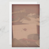 Gedetailleerde brief over Antiek bureaubladen Briefpapier (Voorkant / Achterkant)