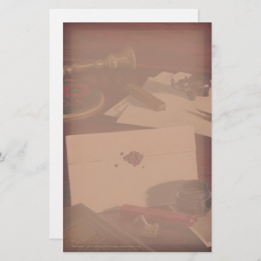 Gedetailleerde brief over Antiek bureaubladen Briefpapier (Voorkant / Achterkant)