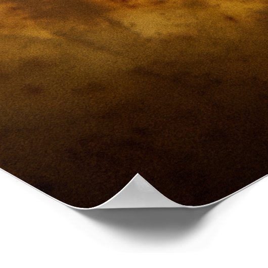 Gedetailleerde Citrine Crystal Poster (Hoek)