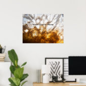 Gedetailleerde Citrine Crystal Poster (Thuiskantoor)