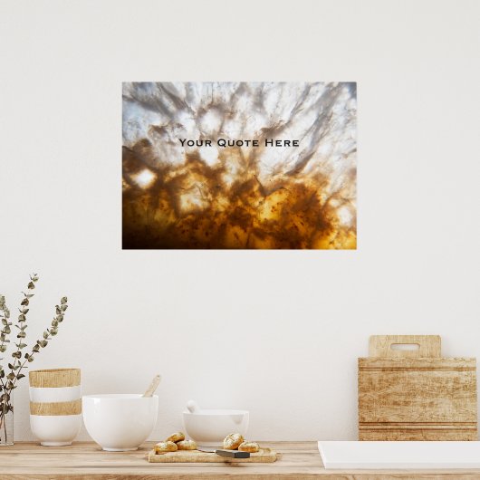 Gedetailleerde Citrine Crystal Poster (Keuken)