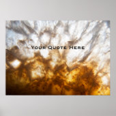 Gedetailleerde Citrine Crystal Poster (Voorkant)