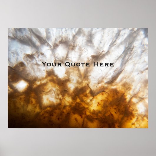 Gedetailleerde Citrine Crystal Poster (Voorkant)