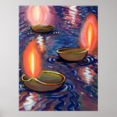 Gedetailleerde deepa's op de rivier poster (Voorkant)