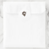 Gedetailleerde Denim Capybara Intense Look Sticker (Tas)