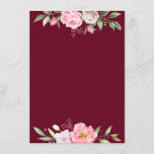 Gedetailleerde details van het bruinroze geometris informatiekaartje (Achterkant)