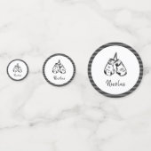 Gedetailleerde draaghandschoenen Design Striped Pe Confetti (Achterkanten)