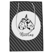 Gedetailleerde draaghandschoenen Design Striped Pe Medium Cadeauzakje (Voorkant)