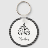 Gedetailleerde draaghandschoenen Design Striped Pe Sleutelhanger (Voorkant)