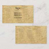 Gedetailleerde driemaands Maple Veneer scannen Visitekaartje (Voorkant / Achterkant)