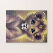Gedetailleerde Fantasy Cute Kawaii baby lion cub Legpuzzel (Horizontaal)