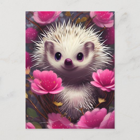 Gedetailleerde Fantasy Leuke Kawaii Valentijn Hedg Briefkaart (Voorkant)