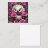 Gedetailleerde Fantasy Leuke Kawaii Valentijn Hedg Vierkante Visitekaartje (Voorkant / Achterkant)