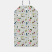 Gedetailleerde Floral Dank je wel Cadeaulabel (Achterkant)
