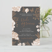 Gedetailleerde Floral in de schaduw van Perzik & b Kaart (Staand voorkant)