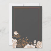 Gedetailleerde Floral in de schaduw van Perzik & b Kaart (Achterkant)