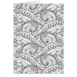 Gedetailleerde Floral Pattern Doodle