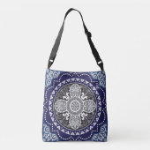Gedetailleerde Floral Sjaal Paisley Design Crossbody Tas (Achterkant)