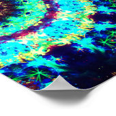 Gedetailleerde fluorescentielampen Mandala Poster (Hoek)