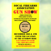 Gedetailleerde gebeurtenis Generic Pistool Show Ev Raamsticker (Vel 3)