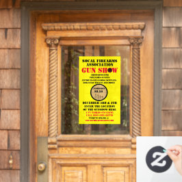 Gedetailleerde gebeurtenis Generic Pistool Show Ev Raamsticker