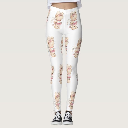 Gedetailleerde gedrukte leggings (Voorkant)