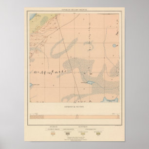 Gedetailleerde geologie — blad IX Poster