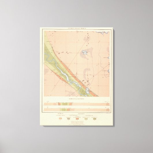 Gedetailleerde geologie — Datablad X Canvas Afdruk (Voorkant)