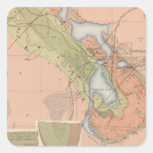 Gedetailleerde geologie — Datablad XI Vierkante Sticker