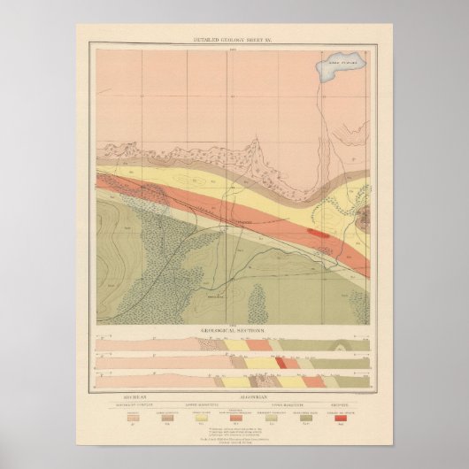 Gedetailleerde geologie — Datablad XV Poster (Voorkant)
