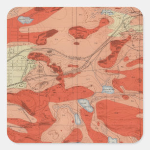 Gedetailleerde geotechnische specificaties XXVIII Vierkante Sticker