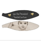 Gedetailleerde gepersonaliseerde Gold Heart Basketbal (Panelen)