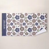 Gedetailleerde gepersonaliseerde naam van het patr badhanddoek (Badhanddoek)