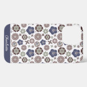 Gedetailleerde gepersonaliseerde naam van het patr iPhone hoesje (Achterkant horizontaal)