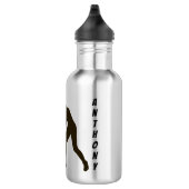 Gedetailleerde glazen Silhouette Water Fles (Rechts)