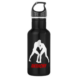 Gedetailleerde glazen Silhouette Water Fles