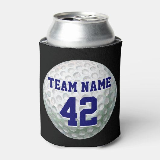Gedetailleerde Golfbal met naam Blikjeskoeler (Blikje Voorkant)