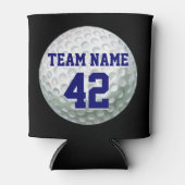 Gedetailleerde Golfbal met naam Blikjeskoeler (Voorkant)